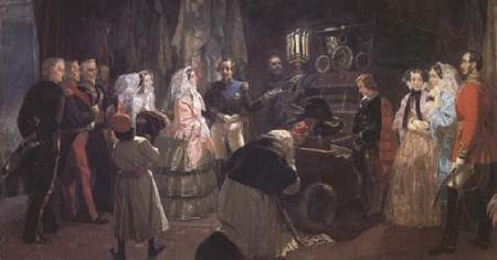 Edward Matthew Ward Queen Victoria at the Tomb of Napoleon (mk25) oil painting image